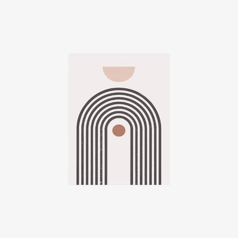 Geometric design abstract home decor on a white background