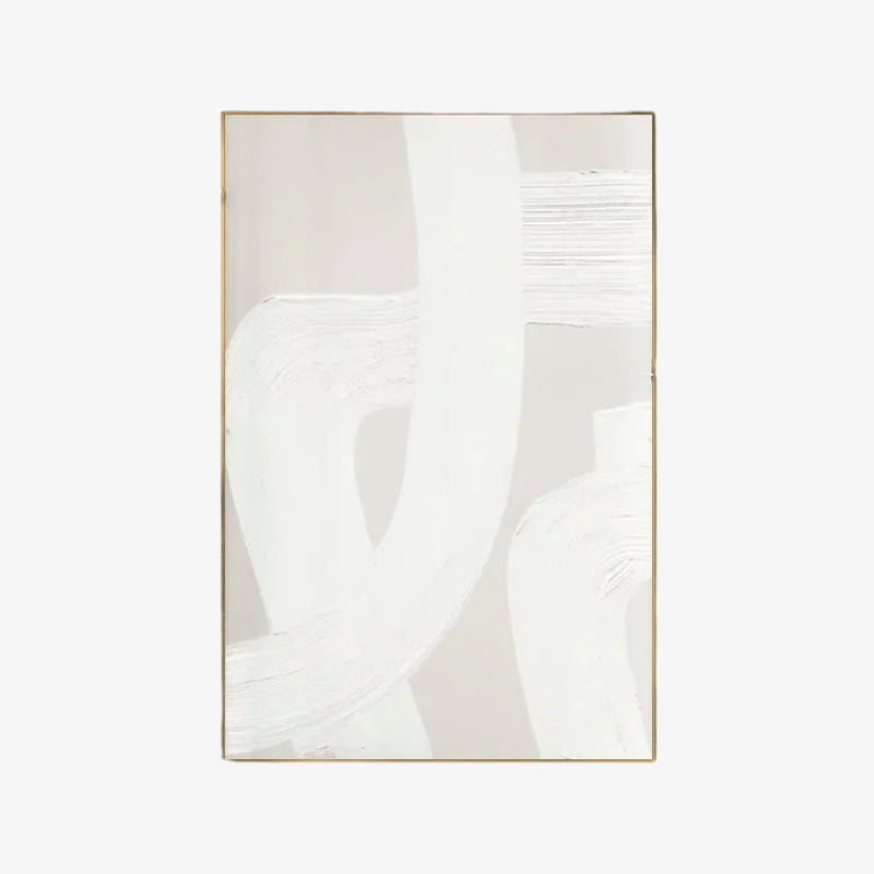 Abstract painting minimalist on a white background