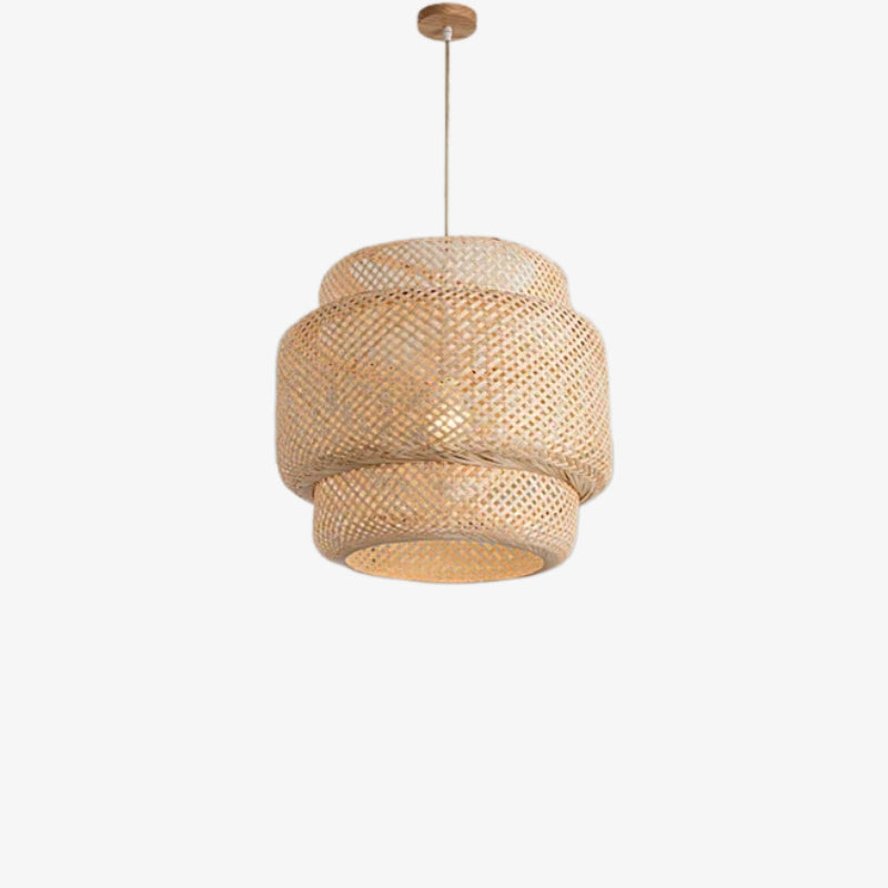 bamboo indoor light on a white background