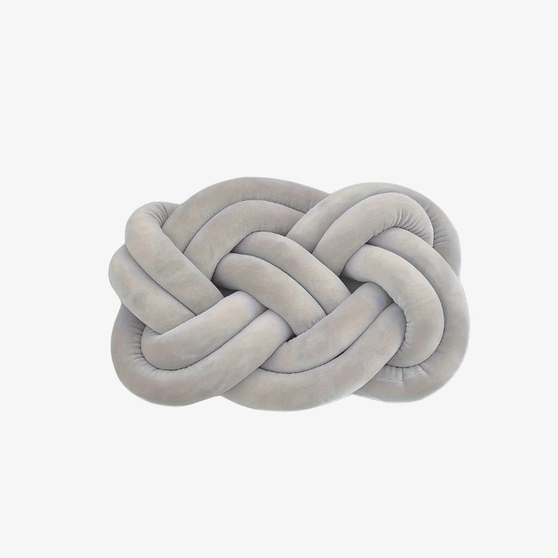 grey-soft-pillow on a white background