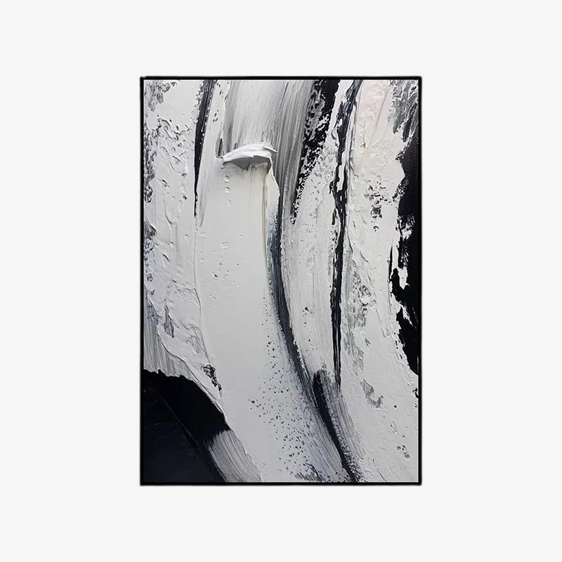 Interior paint design artwork in a frame on a white background