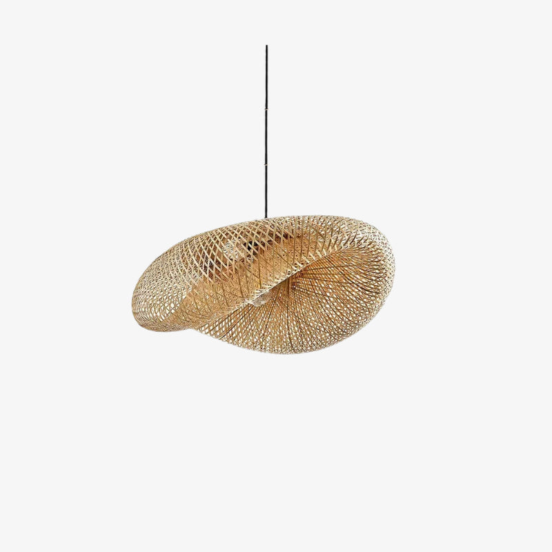 light bamboo furniture on a white background