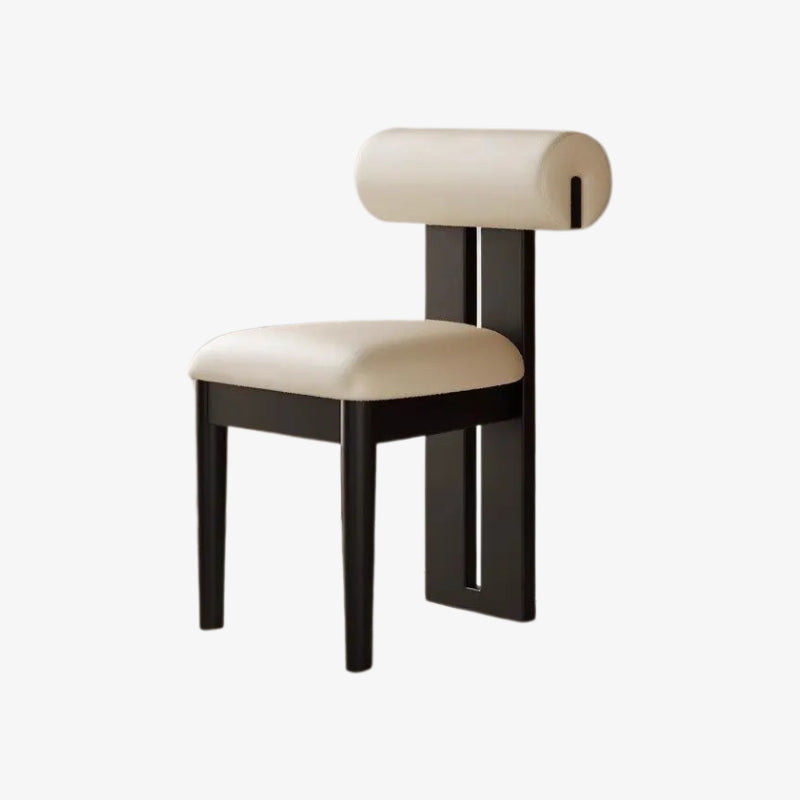 living room chair with beige seat and backrest on a white background