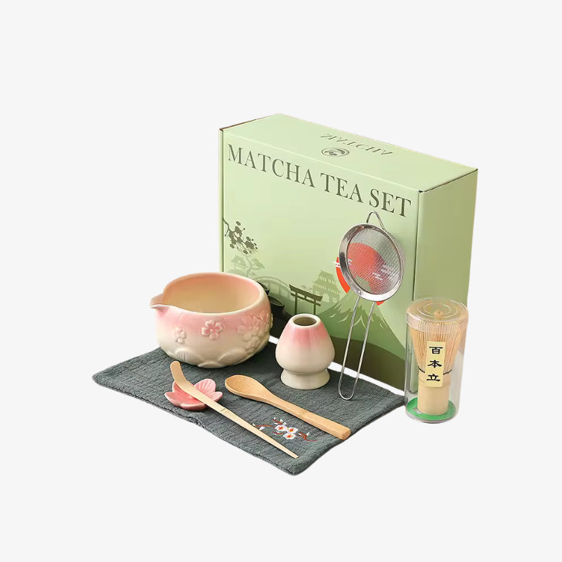 matcha set near me with green box on a white background