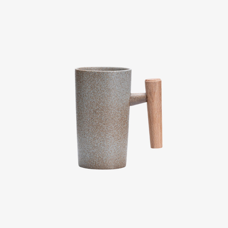 portable ceramic mug on a white background