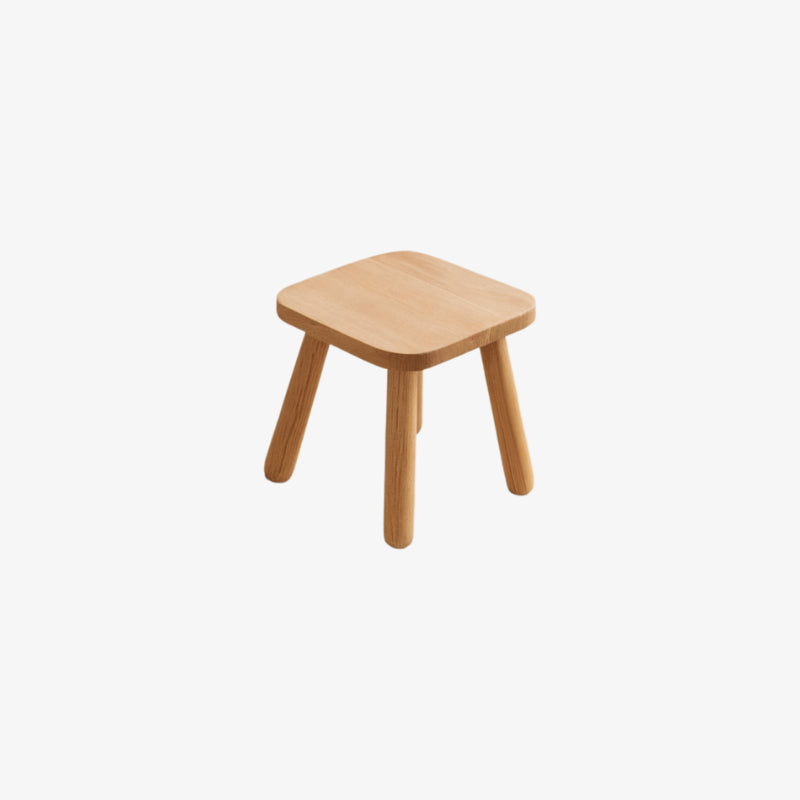small footstool on a white background