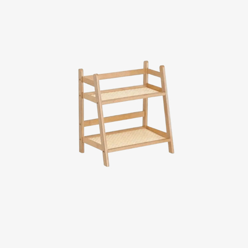 small kitchen organization decor on a white background