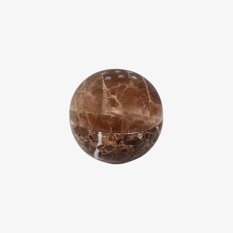 stone incense holder on a white background