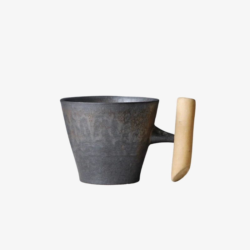 vintage style cups on a white background
