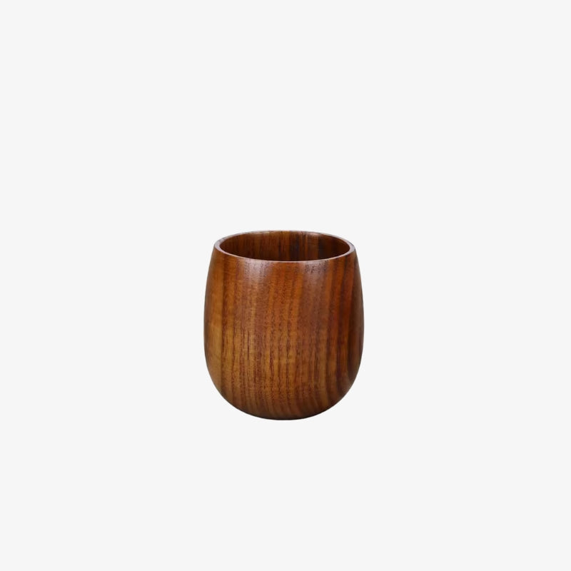 Wabi sabi style coffee cup on a white background.