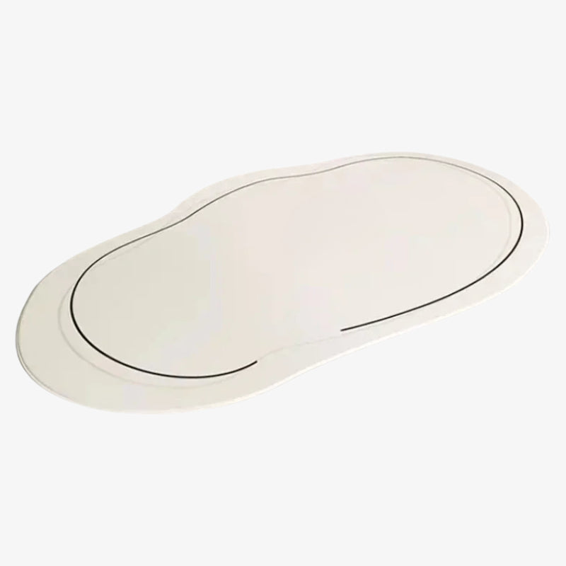 white carpet with black lines on a white background