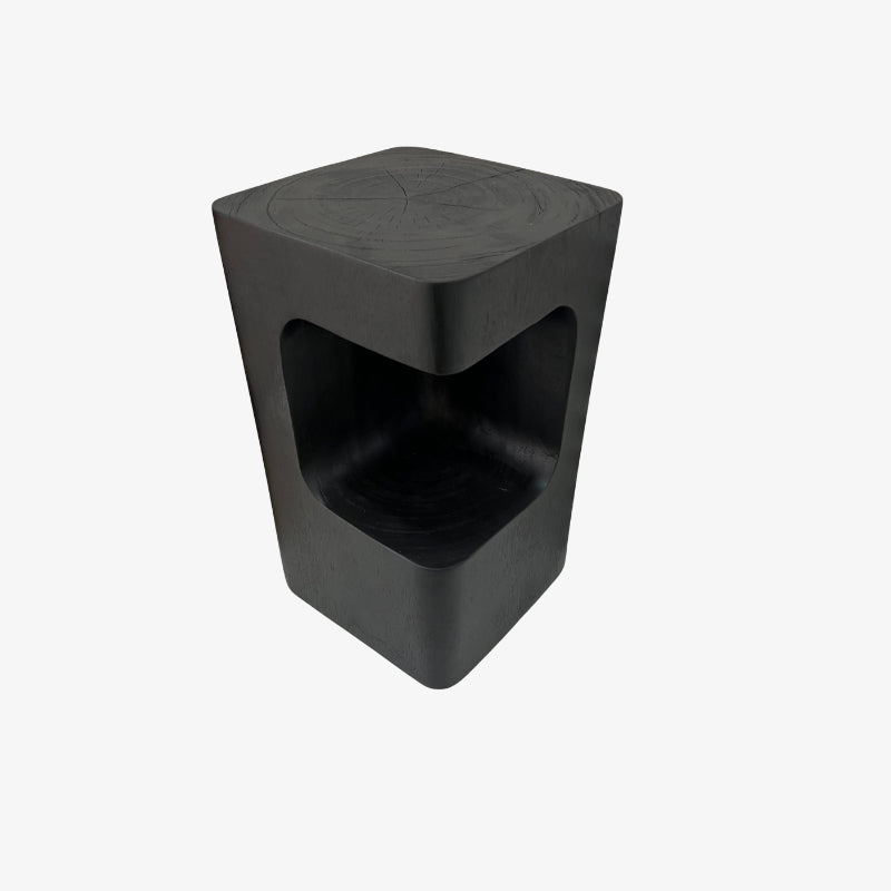 wooden counter stool on a white background