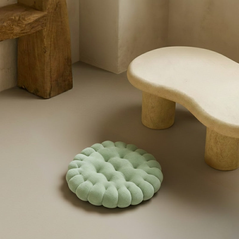 custom cushion design in a wabi sabi living room