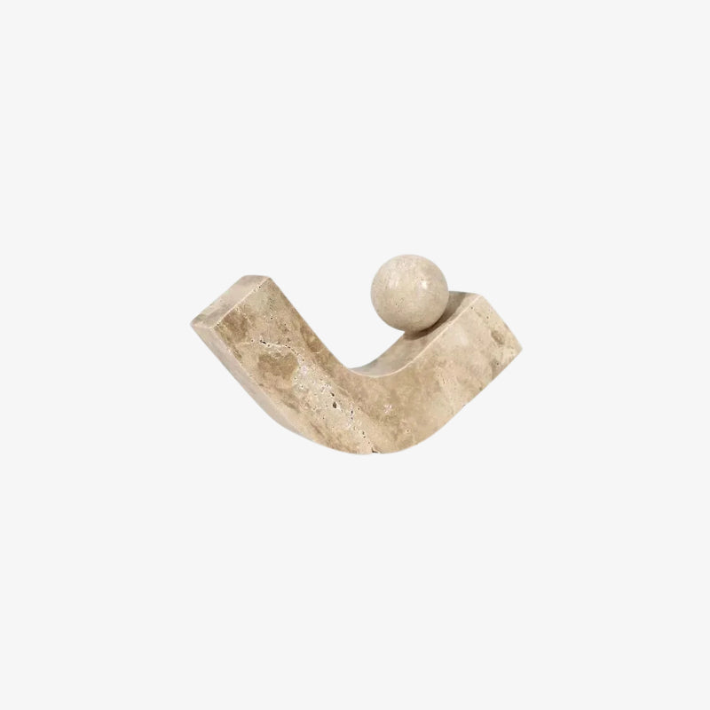 decor stone australia​ hook with a spherical ball on a white background