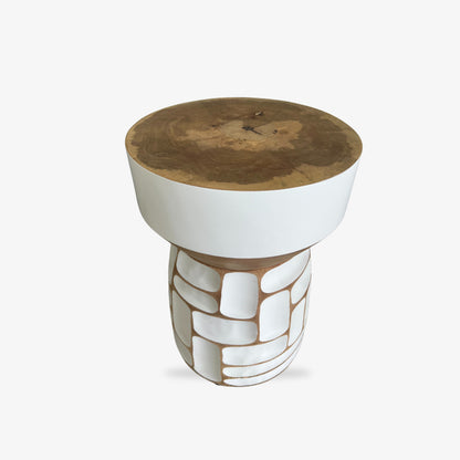 high quality wooden stools​ on a white background