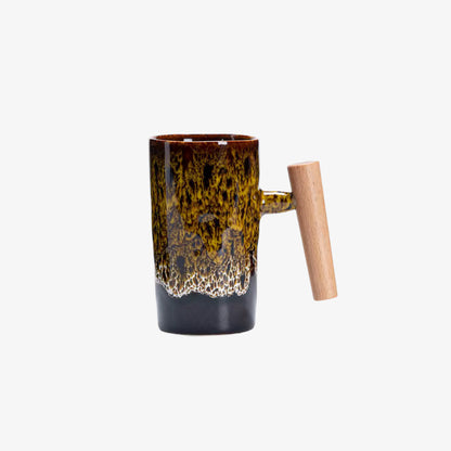 latte mugs ceramic on a white background