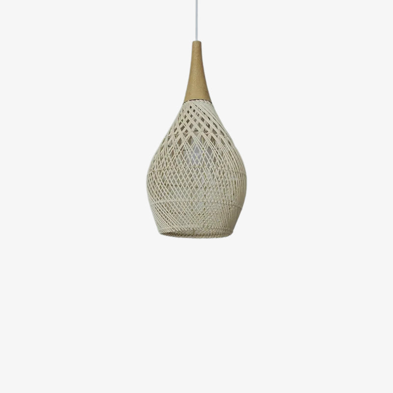 Light brown wicker furniture with wooden top on a white background