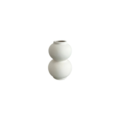 White plant ceramic pot​ on a white background