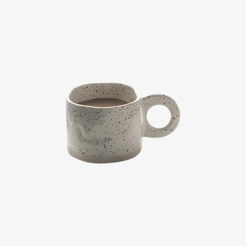 small white ceramic cups​ on a white background