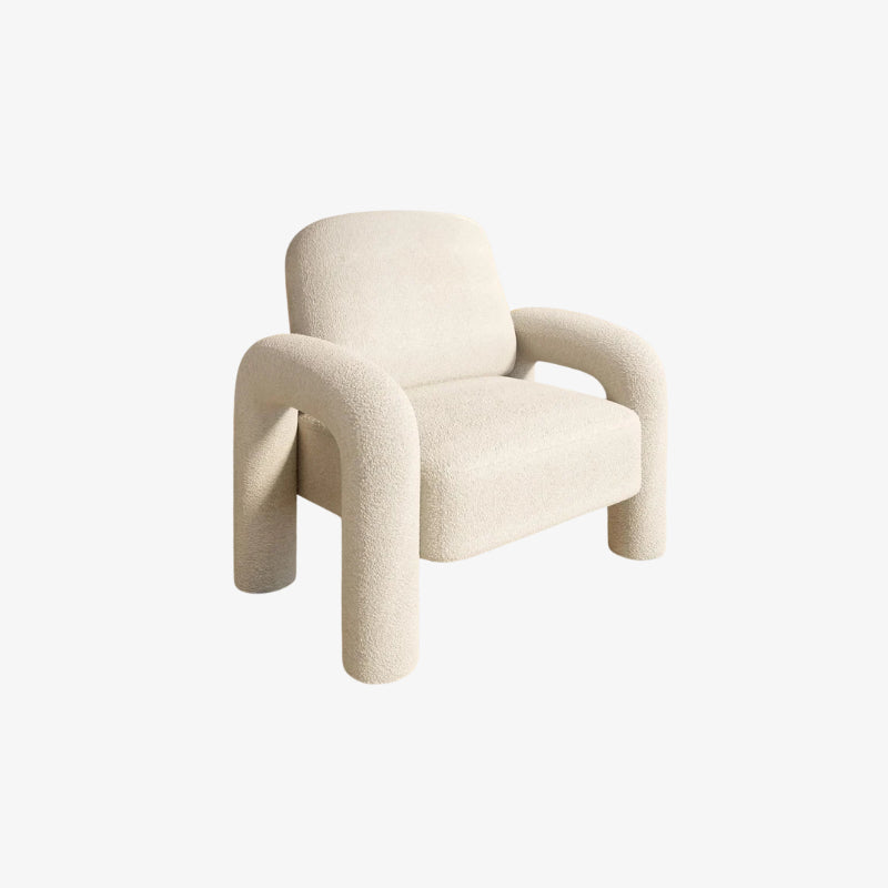 soft fluffy chair on a white background
