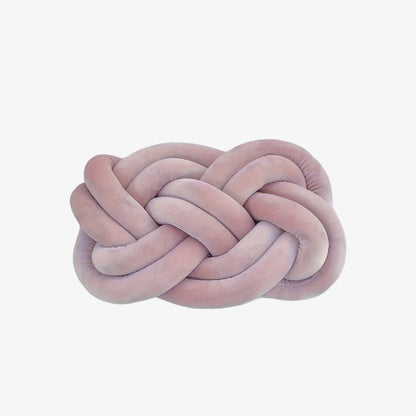 Pink soft pillow fabric​ on a white background