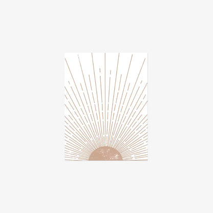 Sun print​ on a white background