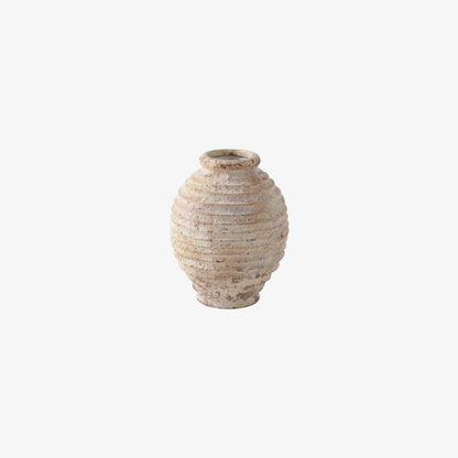 vases textured ceramic​ on a white background