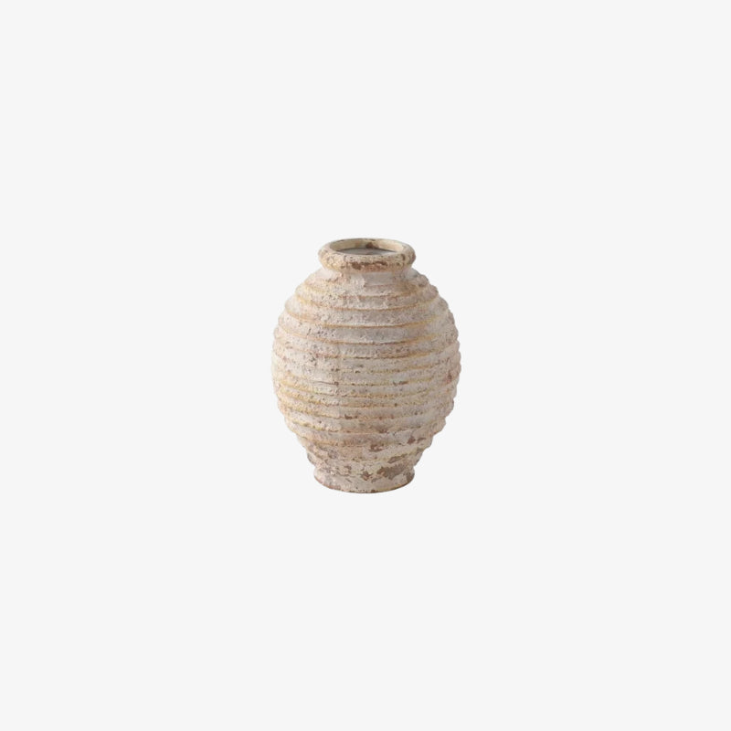 vases textured ceramic​ on a white background