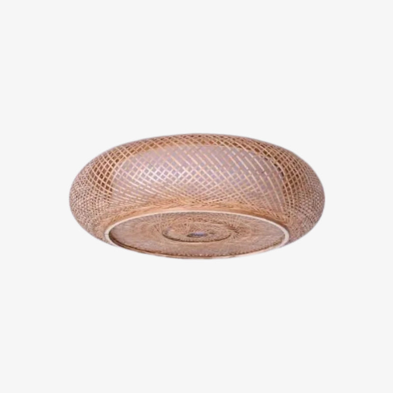 Wabi sabi ceiling lamp on a white background