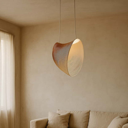 Gold wabi sabi chandelier with a textured design on a white background