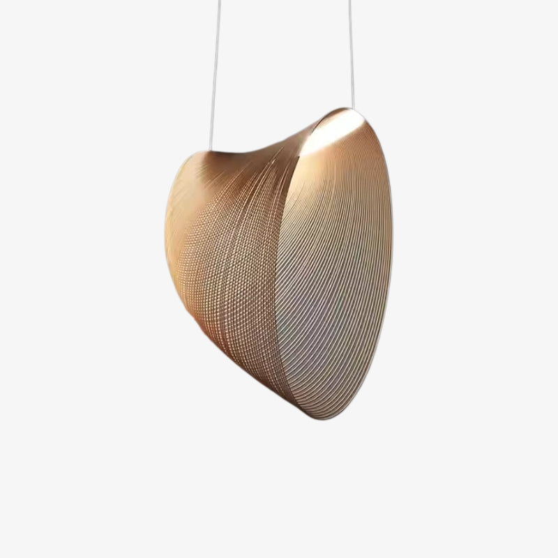 Gold wabi sabi chandelier with a textured design on a white background