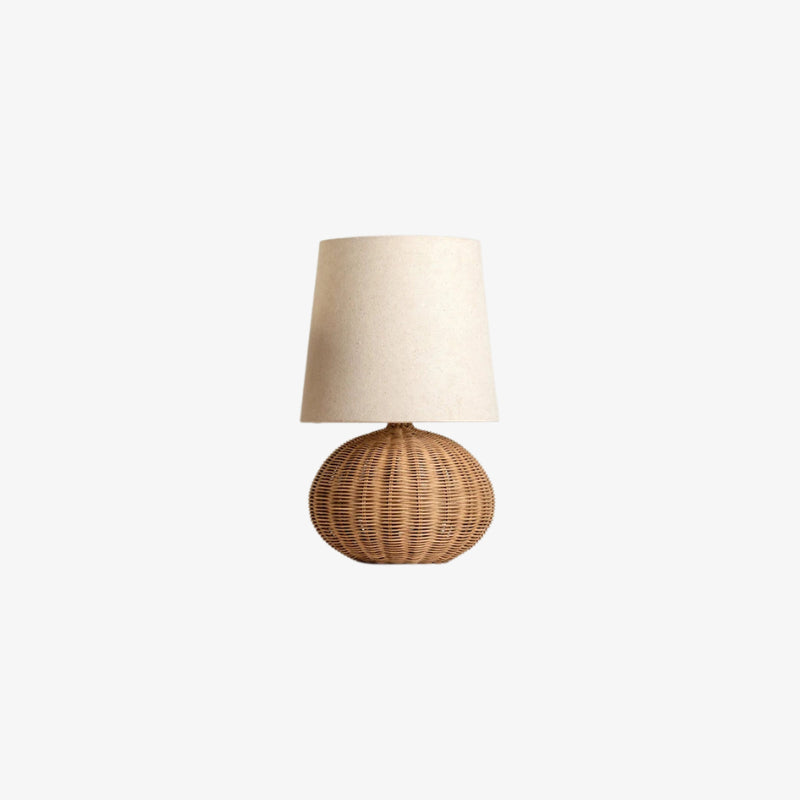 wabi sabi light floor lamp and beige lampshade on a white background