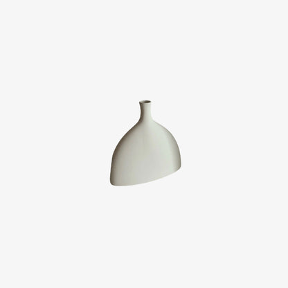 white ceramic plant pot on a white background