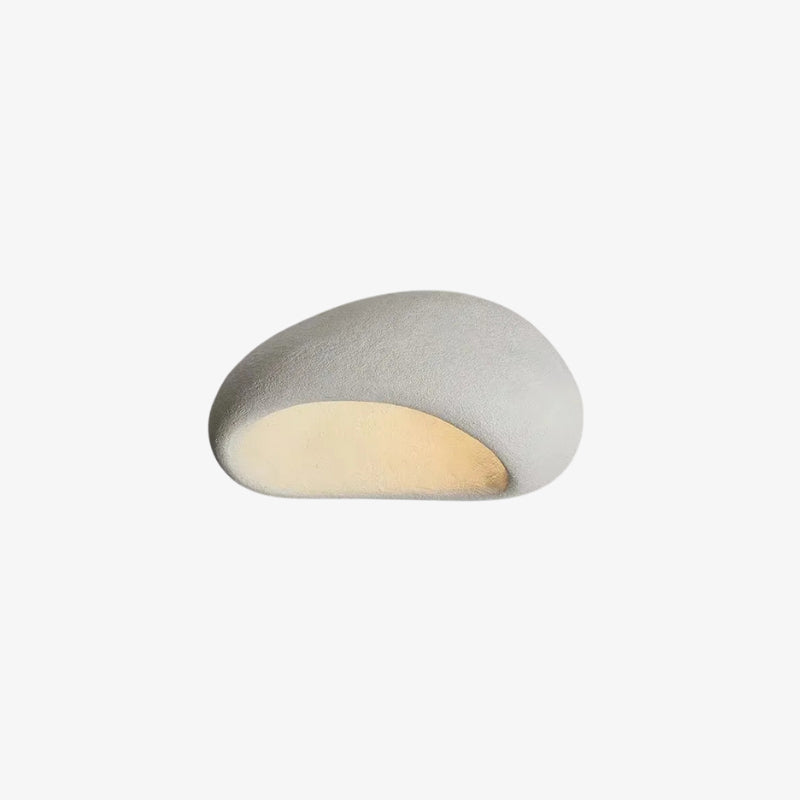 Cylindrical white nordic minimalist light on a white background
