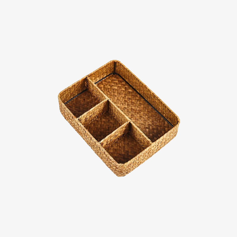 wicker baskets for cube organizer​ on a white background